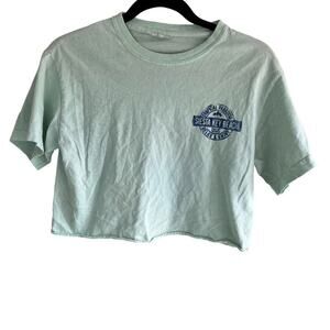 Siesta Key Beach Tropical Paradise mint crop top